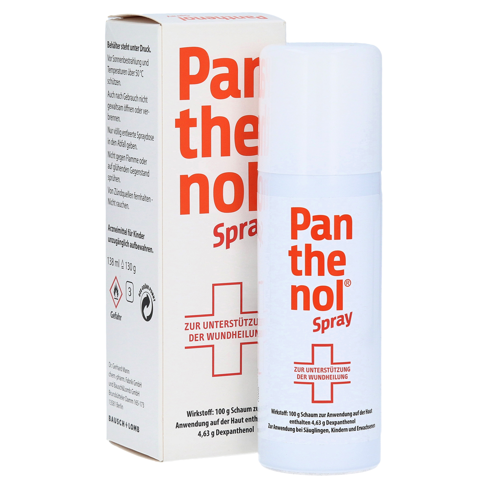 Panthenol Spray fördert die Wundheilung der Haut Spray 130 Gramm