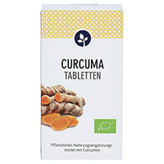 Curcuma 600 mg Bio Tabletten 100 Stück - Vorderseite