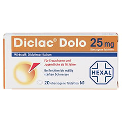 Diclac Dolo 25mg 20 Stck - Vorderseite