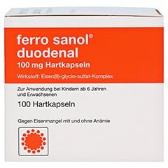 Ferro sanol duodenal 100mg 100 Stück N3 - Vorderseite