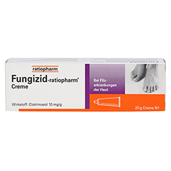 Fungizid-ratiopharm 20 Gramm N1 - Vorderseite