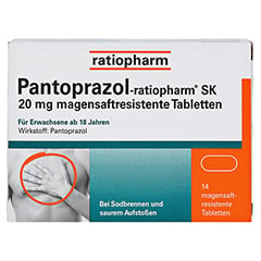 Pantoprazol-ratiopharm SK 20mg 14 Stück - Vorderseite
