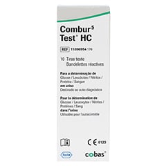 Combur 5 Test HC Teststreifen 10 Stück - Linke Seite
