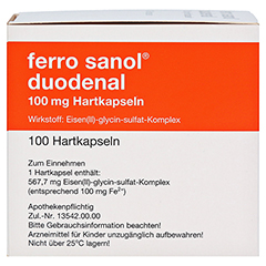 Ferro sanol duodenal 100mg 100 Stück N3 - Rechte Seite