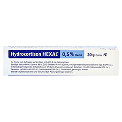 HYDROCORTISON HEXAL 0,5% Creme 20 Gramm N1 - Oberseite