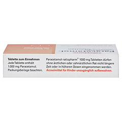 Paracetamol-ratiopharm 1000mg 10 Stück N1 - Oberseite