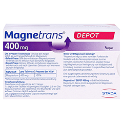 MAGNETRANS Depot 400 mg Tabletten 100 Stck - Rckseite