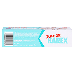 KAREX Junior Zahnpasta 65 Milliliter - Unterseite