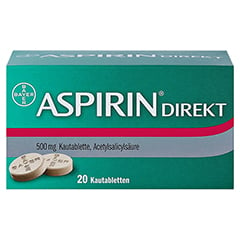 Aspirin Direkt 20 Stück - Vorderseite