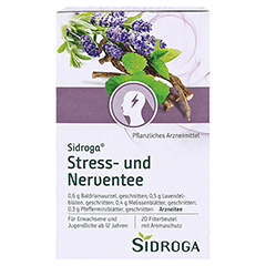 Sidroga Stress- und Nerventee 20x2.0 Gramm - Rückseite