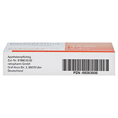 Paracetamol-ratiopharm 1000mg 10 Stück N1 - Unterseite