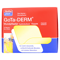GOTA-DERM foam hydrokoll.Wundpfl.steril 10x10 cm 10 Stck