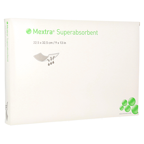 MEXTRA Superabsorbent Verband 22,5x32,5 cm 10 Stck