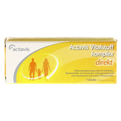 ACTAVIS Vitalstoffkomplex direkt Granulat 7 Stck - Vorderseite