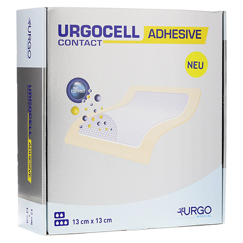 URGOCELL Adhesive Contact Verband 13x13 cm 10 Stck