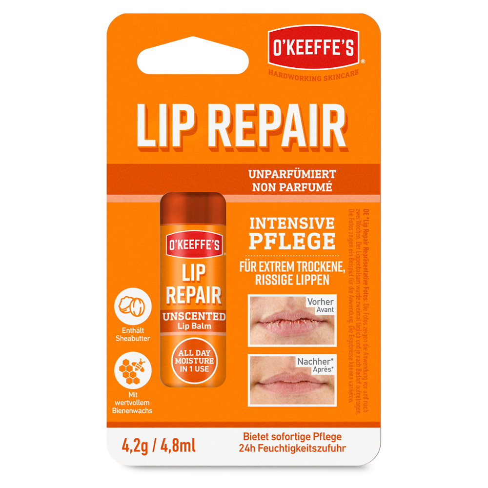 O'KEEFFE'S Lip Repair Lippenbalsam unparfümiert 4.2 Gramm