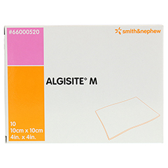 ALGISITE M Calciumalginat Wundaufl.10x10 cm ster. 10 Stck - Vorderseite