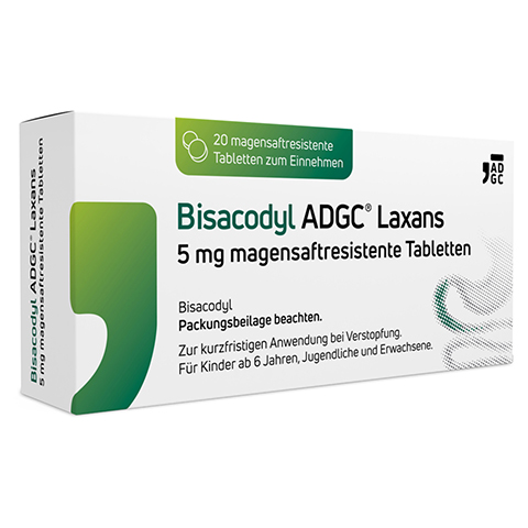 Bisacodyl ADGC Laxans 5mg 20 Stck