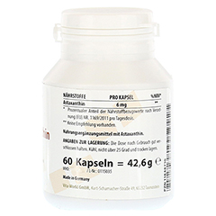ASTAXANTHIN 6 mg Weichkapseln 60 Stck - Linke Seite