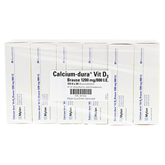 Calcium-dura Vit D3 Brause 1200mg/800 I.E. 120 Stück N3 - Rechte Seite