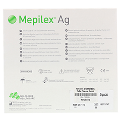 MEPILEX Ag Schaumverband 10x10 cm steril 5 Stck - Rckseite