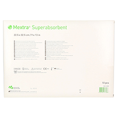 MEXTRA Superabsorbent Verband 22,5x32,5 cm 10 Stck - Rckseite
