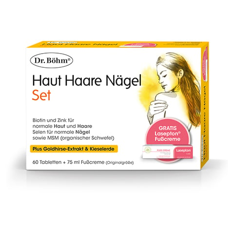 DR.BHM Haut Haare Ngel+Fucreme Lasepton Set 1 Packung