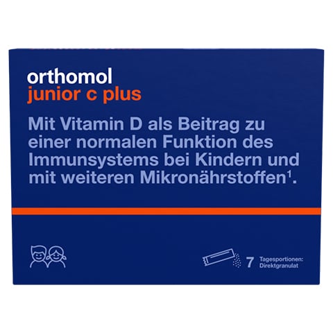 Orthomol Junior C Plus Direktgranulat Himbeer/Limette 7 Stck