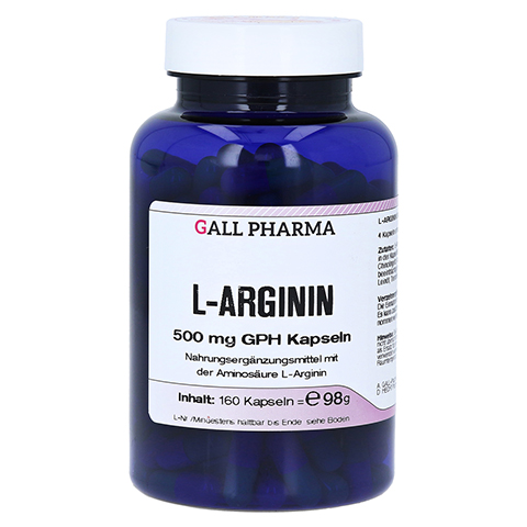 L-ARGININ 500 mg GPH Kapseln 160 Stck