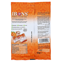IBONS Ingwer Orange Tte Kaubonbons 92 Gramm - Rckseite