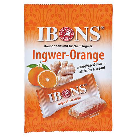 IBONS Ingwer Orange Tte Kaubonbons 92 Gramm