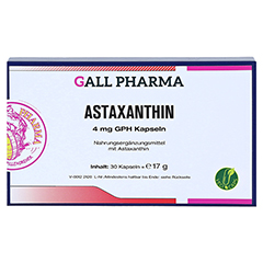 ASTAXANTHIN 4 mg GPH Kapseln 30 Stück - Vorderseite