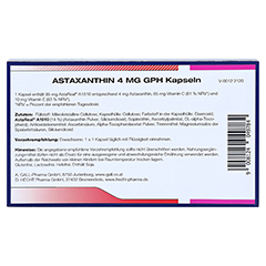 ASTAXANTHIN 4 mg GPH Kapseln 30 Stück - Rückseite