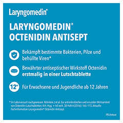 Laryngomedin Octenidin Antisept 2,6mg 24 Stck N1 - Info 2