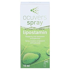 OCUVERS spray lipostamin Augenspray mit Euphrasia 15 Milliliter - Rückseite