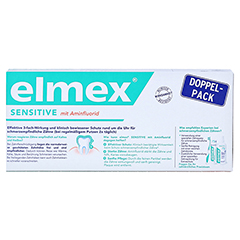 ELMEX SENSITIVE Zahnpasta Doppelpack 2x75 Milliliter - Rckseite