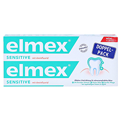 ELMEX SENSITIVE Zahnpasta Doppelpack 2x75 Milliliter - Vorderseite