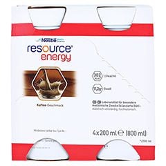 RESOURCE Energy Coffee 4x200 Milliliter - Vorderseite