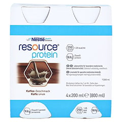 RESOURCE Protein Drink Kaffee 4x200 Milliliter - Vorderseite