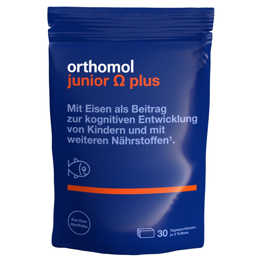 ORTHOMOL Junior Omega plus Kaudragees 90 Stück