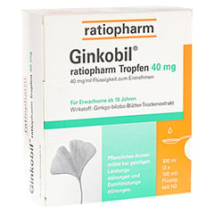 Ginkobil® ratiopharm 40mg mit Ginkgo biloba 200 Milliliter N2