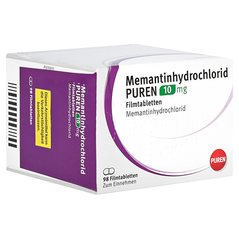 Memantinhydrochlorid PUREN 10mg 98 Stck N3