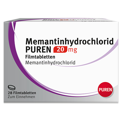 Memantinhydrochlorid PUREN 20mg 28 Stck N1