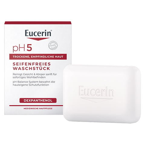 Eucerin pH5 Seifenfreies Waschstck empfindliche Haut 100 Gramm