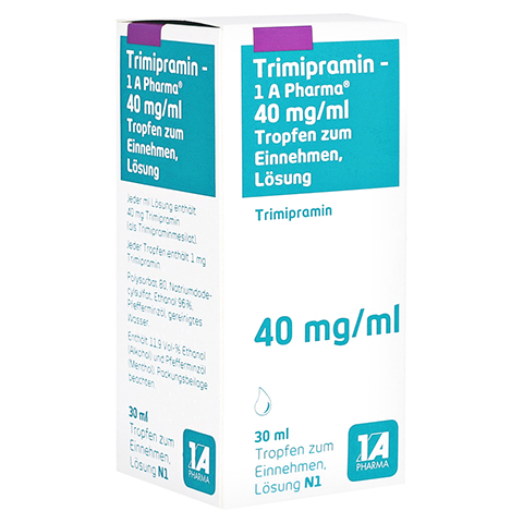Trimipramin-1A Pharma 40mg/ml 30 Milliliter N1