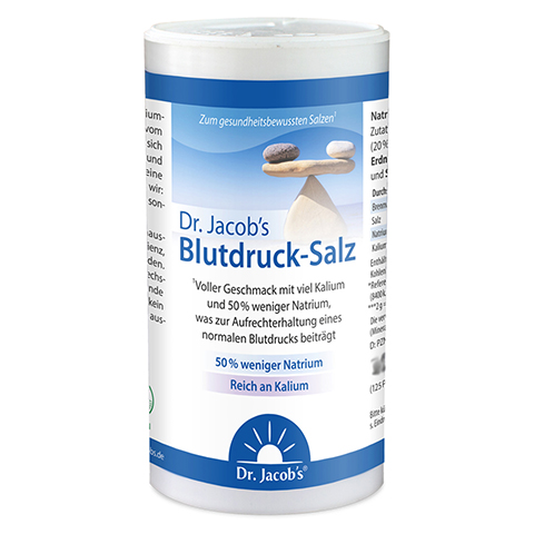 Dr. Jacob's Blutdruck-Salz mit Kalium Salzersatz 250 Gramm