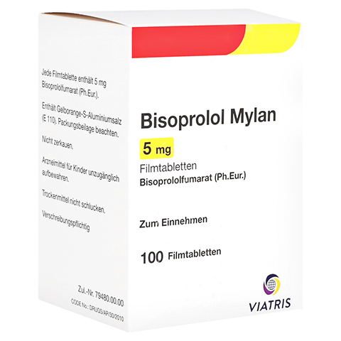 Bisoprolol Mylan 5mg 100 Stck N3