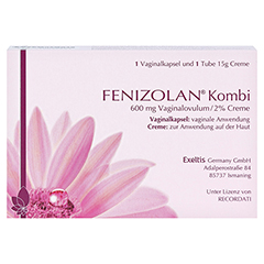 FENIZOLAN Kombi 600 mg Vaginalovulum+2% Creme 1 Packung - Rckseite