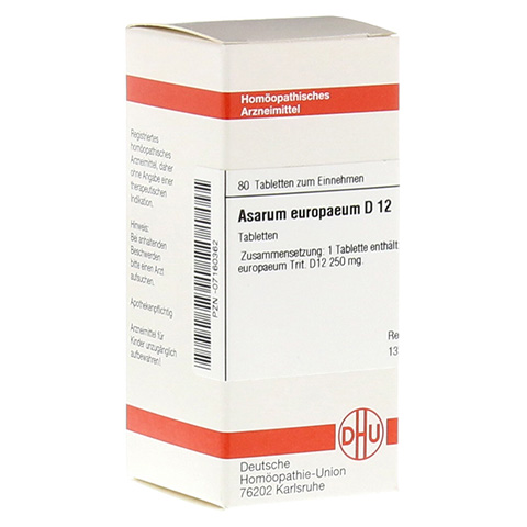 ASARUM EUROPAEUM D 12 Tabletten 80 Stck N1