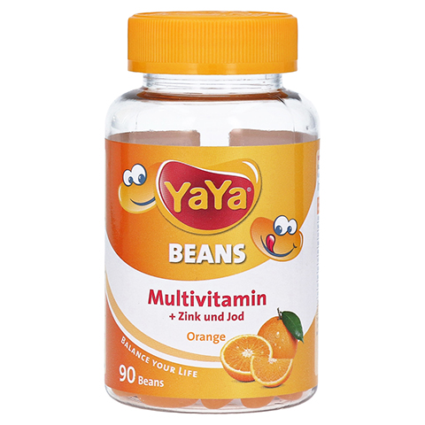 YaYaBeans Orange Multivitamin + Zink und Jod 90 Stück